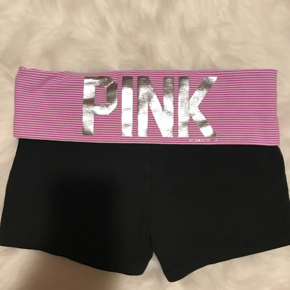 PINK yoga shorts